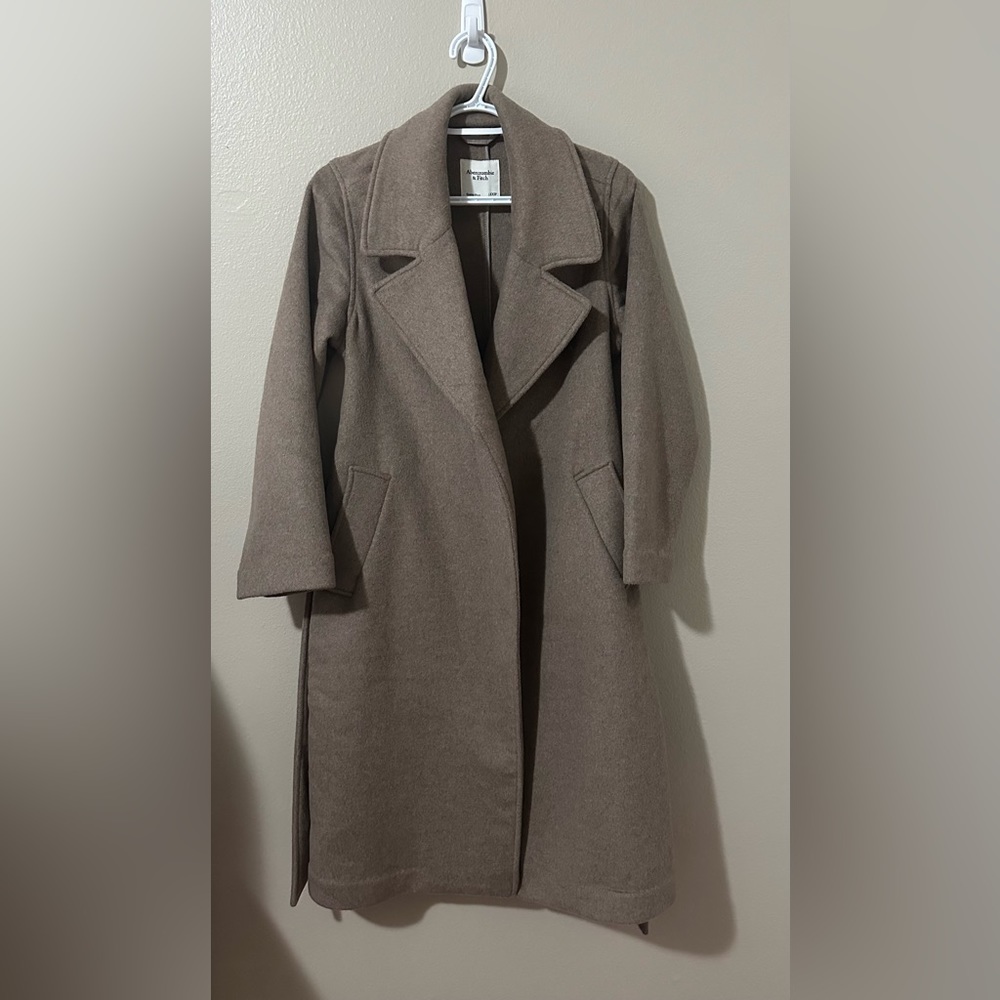 Abercrombie Wool-Blend Belted Blanket Coat
